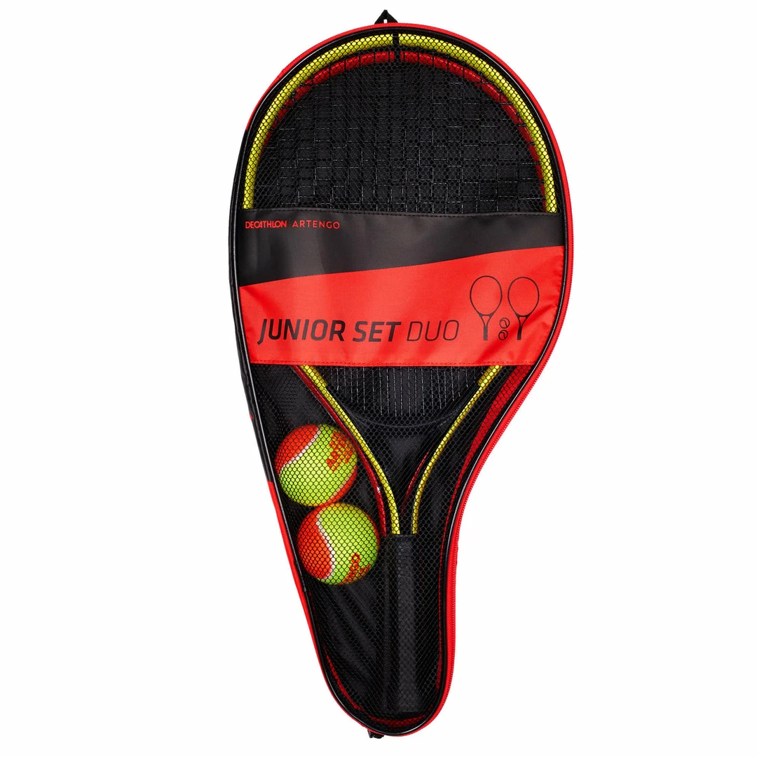 Brand new ๐ฅ Artengo Kids' Tennis Duo Set With 2 Rackets + 2 Balls + 1 Bag ๐ 1 Artengo Kids' Tennis Duo Set With 2 Rackets + 2 Balls + 1 Bag