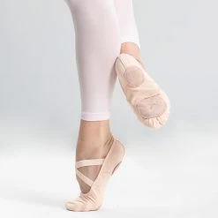 Starever Stretch Canvas Split-Sole Demi-Pointe Ballet Shoes Kids' Fitness