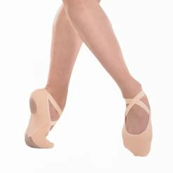 Starever Stretch Canvas Split-Sole Demi-Pointe Ballet Shoes Kids' Fitness
