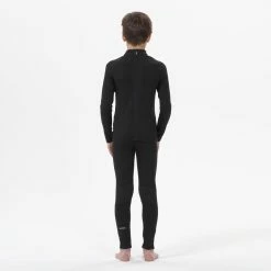 Wedze Base Layers Ski 500, Thermal Underwear Base Layer Top, Boys'