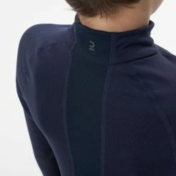 Wedze Base Layers Half-Zip Thermal Underwear Base Layer Top, Kids’