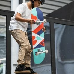 Skates Decathlon Oxelo CP100 Complete Freestyle Skateboard 29.8''x7.5'' Kids 8 To 12 Yo