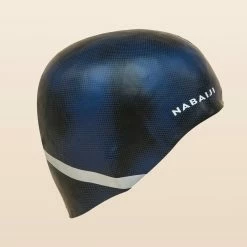 Nabaiji Silicone Swim Cap TERM BLACK Swimming