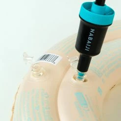 Nabaiji Swimming Kids' Inflatable Swim Ring 3-6 Years 51 Cm Beige SAVANNAH Print