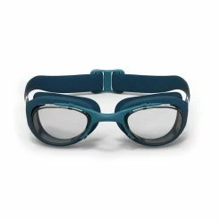 Nabaiji Swimming Goggles - Xbase Print L - Clear Lenses - Navy Blue / Red