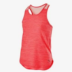 Domyos Fitness Girls' Gym Tank Top Breathable Synthetic S500