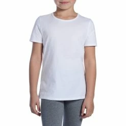 Domyos 100, Gym Short-Sleeved T-Shirt, Kids' Shirts