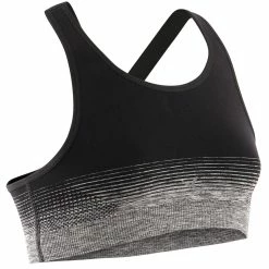 Fitness Domyos S580, Breathable Seamless Gym Sports Bra, Girls'