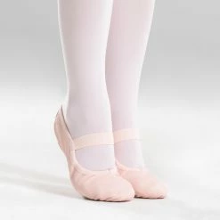 Starever Domyos Leather Full Sole Demi-Pointe Shoes Fitness