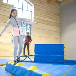 Domyos S500, Warm Breathable Synthetic Gym Tracksuit, Girls'