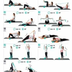 Nyamba Rubber Pilates Resistance Band, 6 Lbs