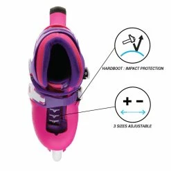 Decathlon Oxelo Play 3 Inline Roller Skate 63mm 82A Kids Skates