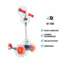Best deal 🔥 Skates Decathlon Oxelo B1 500 Adjustable Scooter W/ Light-Up Wheels Kids 2'6 To 3'9 😍 132 Skates Decathlon Oxelo B1 500 Adjustable Scooter W/ Light-Up Wheels Kids 2'6 To 3'9