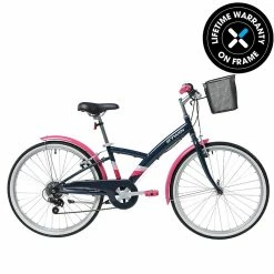 Btwin Original 500 Girls' Bike, 24", Kids 4'5" To 4'11"