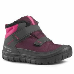 Quechua Kids' Snow Hiking Warm Rip-Tab Mid Shoes SH100