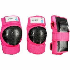 Decathlon Oxelo PLAY3 Protective Gear Set W/ Knee/Elbow Pads & Wrist Guard Kids